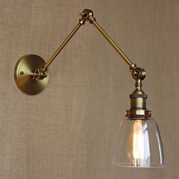 Retro Vintage Exclusive Hotel Lobby Spálňa Nočný stojan na starožitné bronzové dekoratívne nástenné nástenné svietidlo