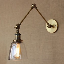 Retro Vintage Exclusive Hotel Lobby Spálňa Nočný stojan na starožitné bronzové dekoratívne nástenné nástenné svietidlo
