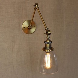 Retro Vintage Exclusive Hotel Lobby Spálňa Nočný stojan na starožitné bronzové dekoratívne nástenné nástenné svietidlo