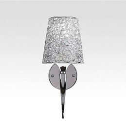 Strieborná nočná lampa na čítanie Nástenné lampy Inštalatérska pasca na pozadí zrkadlové svetlo