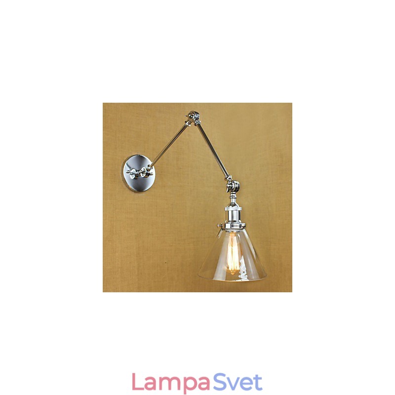 Dekoratívne nástenné nástenné svietidlo Silver Mediterranean Village