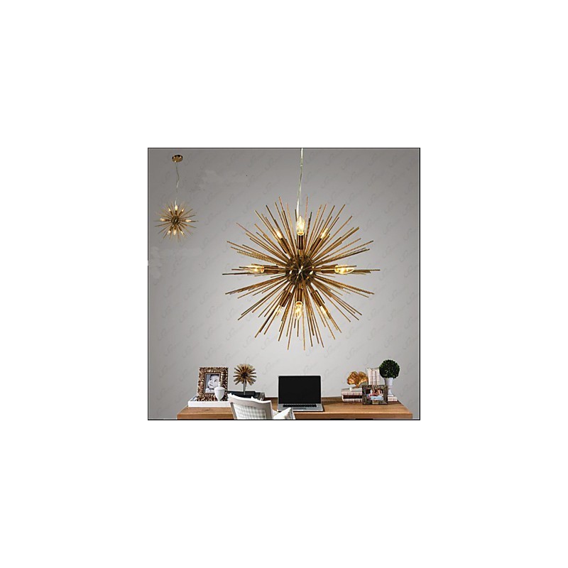 Luster Retro Imitation Copper Creative line 10 Lights