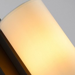 Moderná starožitná lampa v americkom štýle Obývacia izba Spálňa Hotelové izby Biela látková nástenná lampa