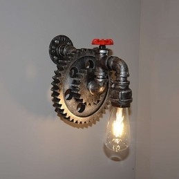 Creative Iron Bar Reštaurácia Bar Ulička Nástenná lampa Nástenná lampa Loft Priemyselná výbava Osobnosť Robiť Staré vodné fajky