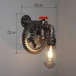 Creative Iron Bar Reštaurácia Bar Ulička Nástenná lampa Nástenná lampa Loft Priemyselná výbava Osobnosť Robiť Staré vodné fajky