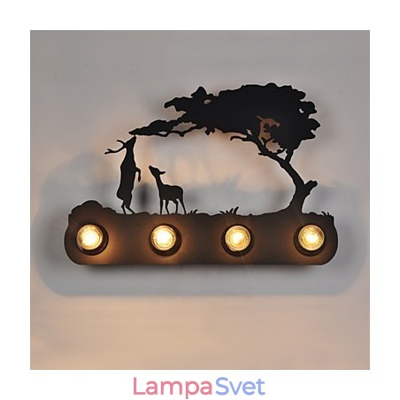 4 svetlá American Village Pastoral LOFT Style Spálne Aisle Iron Retro Nástenné lampy 4 svetlá American Village Pastoral LOFT Style Spálne Aisle Iron Retro Nástenné lampy