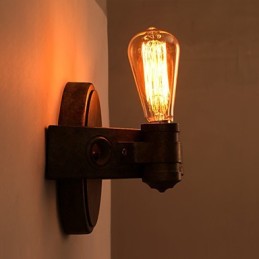 American Creative Restoring Ancient Ways Kované železné mačety v nástennej lampe