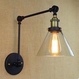 Dumb Black Restoring Ancient Ways Vidiecka reštaurácia Dekorácia kaviarne Sklenená nástenná lampa