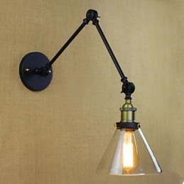 Dumb Black Restoring Ancient Ways Vidiecka reštaurácia Dekorácia kaviarne Sklenená nástenná lampa