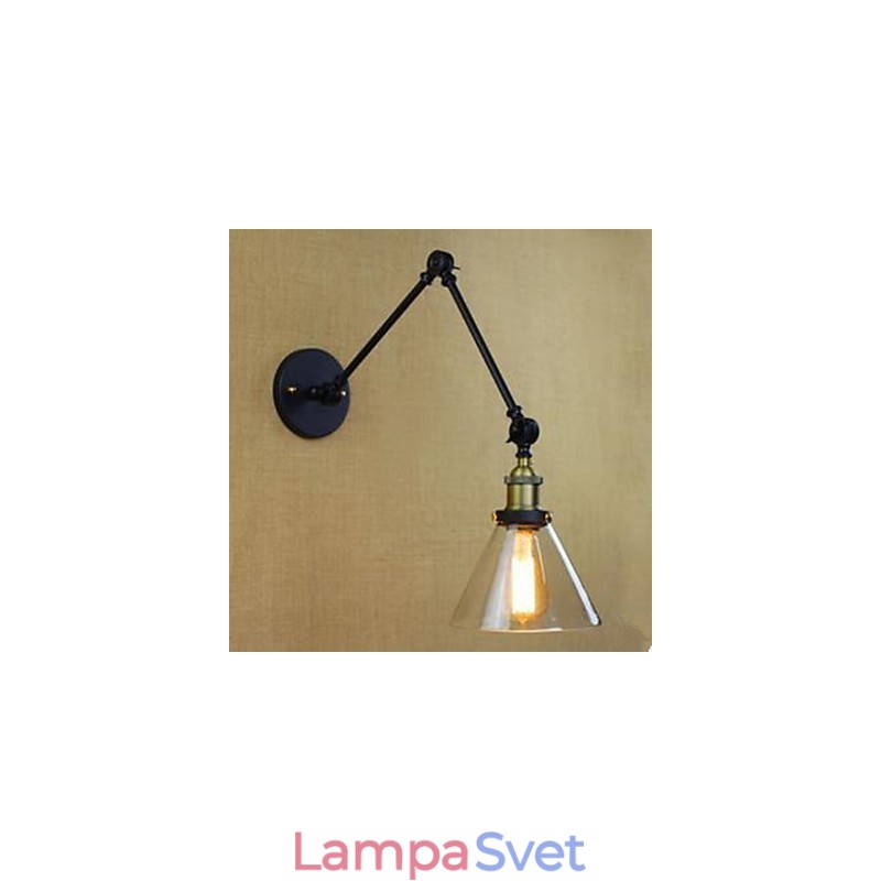 Dumb Black Restoring Ancient Ways Vidiecka reštaurácia Dekorácia kaviarne Sklenená nástenná lampa