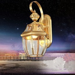 Záhradná lampa Plná medená lampa Vonkajšia lampa Vodotesná lampa