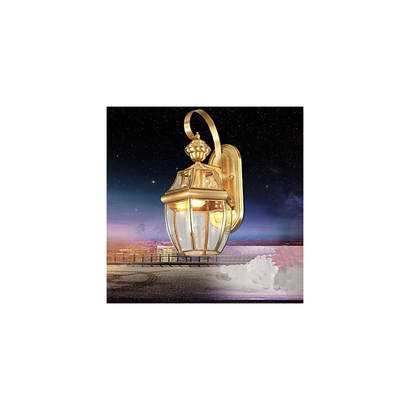 Záhradná lampa Plná medená lampa Vonkajšia lampa Vodotesná lampa