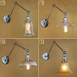 Nástenné svietniky Kúpeľňové osvetlenie Vonkajšie nástenné svietidlá Nástenné svietidlá na čítanie Moderné súčasné sklo