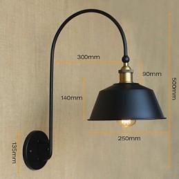 American Country LOFT Priemyselné stroje Ľahký vietor Retro vila Nostalgická jedáleň Žehlička Dekoračná nástenná lampa