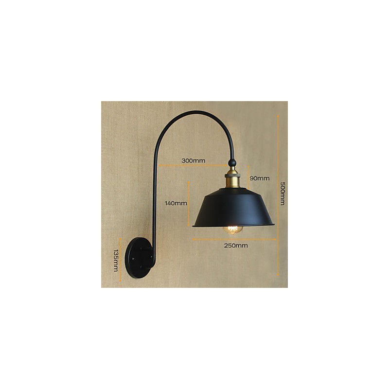 American Country LOFT Priemyselné stroje Ľahký vietor Retro vila Nostalgická jedáleň Žehlička Dekoračná nástenná lampa
