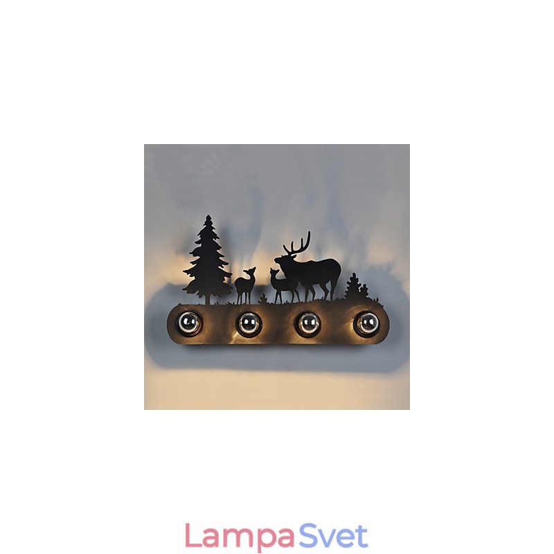 4 svetlá American Village Pastoral LOFT Style Spálne Aisle Iron Retro Nástenné lampy