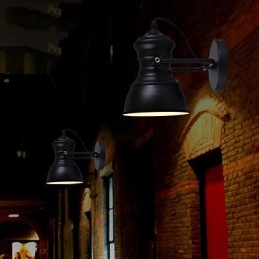 Nástenná nástenná lampa v štýle Art Deco Priemyselná železná nástenná nástenná lampa na vývesný štít