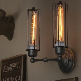 Loft American Country Retro Železná nástenná lampa Art Industry Lights