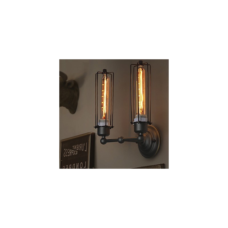 Loft American Country Retro Železná nástenná lampa Art Industry Lights