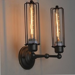 Loft American Country Retro Železná nástenná lampa Art Industry Lights