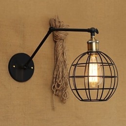 Nástenné svietniky Swing Lights Nástenné svietidlá na čítanie Mini štýl Rustic Lodge Metal