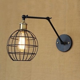 Nástenné svietniky Swing Lights Nástenné svietidlá na čítanie Mini štýl Rustic Lodge Metal