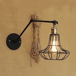 Nástenné svietniky Swing Lights Nástenné svietidlá na čítanie Mini štýl Rustic Lodge Metal