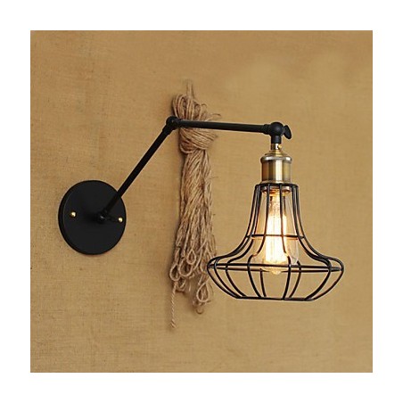 Nástenné svietniky Swing Lights Nástenné svietidlá na čítanie Mini štýl Rustic Lodge Metal