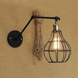 Nástenné svietniky Swing Lights Nástenné svietidlá na čítanie Mini štýl Rustic Lodge Metal