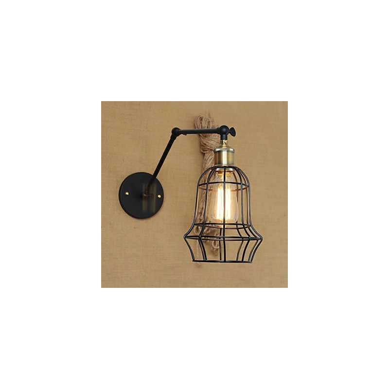 Nástenné svietniky Swing Lights Nástenné svietidlá na čítanie Mini štýl Rustic Lodge Metal