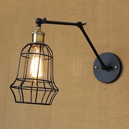 Nástenné svietniky Swing Lights Nástenné svietidlá na čítanie Mini štýl Rustic Lodge Metal