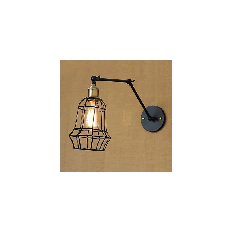 Nástenné svietniky Swing Lights Nástenné svietidlá na čítanie Mini štýl Rustic Lodge Metal