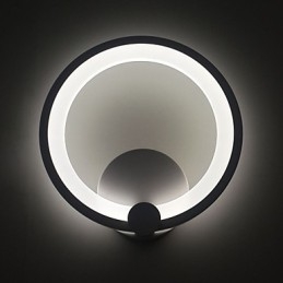 Nástenné svietniky Modern Dia. 27CM prsteň Contemporary Metal Acrylic 90 240V