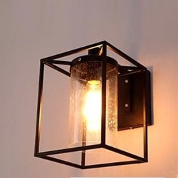 Americká country osobnosť podkrovia v severskom zmluvnom štýle nástenná lampa s bublinkovým sklom