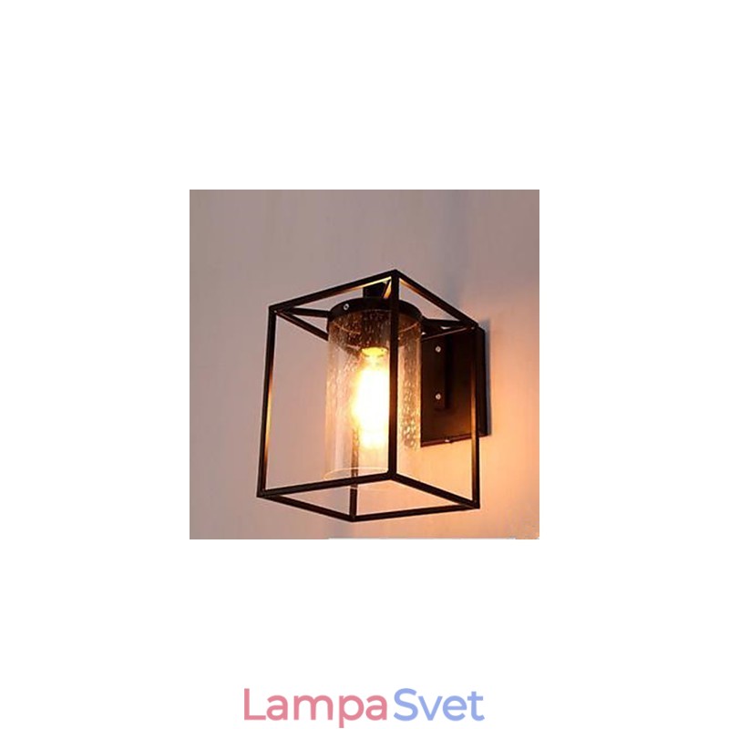 Americká country osobnosť podkrovia v severskom zmluvnom štýle nástenná lampa s bublinkovým sklom