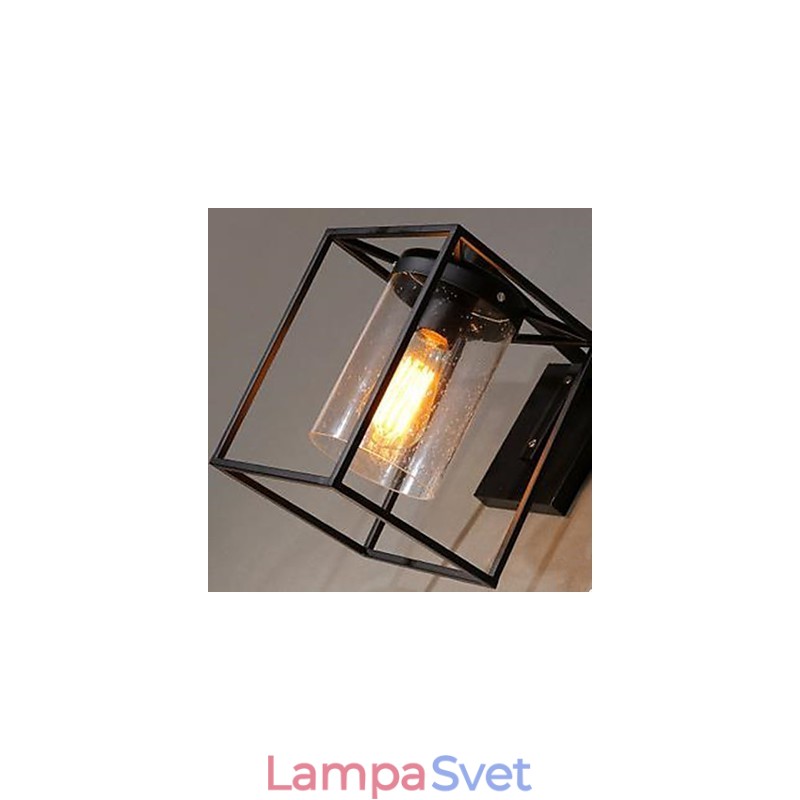 Americká country osobnosť podkrovia v severskom zmluvnom štýle nástenná lampa s bublinkovým sklom
