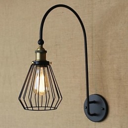 Kreatívna veľká jednohlavová dekoratívna nástenná lampa v retro móde v severskom stredomorskom štýle