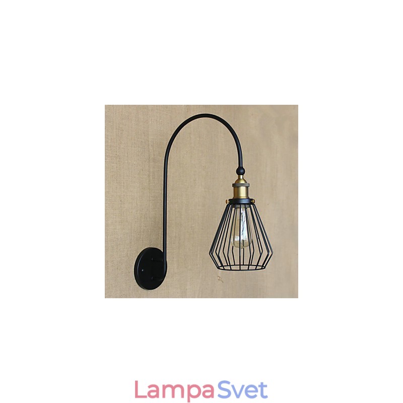 Kreatívna veľká jednohlavová dekoratívna nástenná lampa v retro móde v severskom stredomorskom štýle