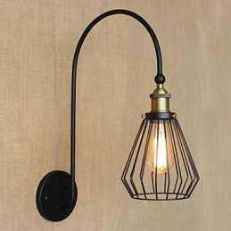 Kreatívna veľká jednohlavová dekoratívna nástenná lampa v retro móde v severskom stredomorskom štýle