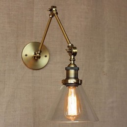 Retro Vintage Store Exkluzívne navrhnutá moderná nástenná nástenná lampa vo vstupnej hale z bronzového kostola