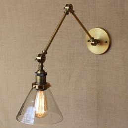 Retro Vintage Store Exkluzívne navrhnutá moderná nástenná nástenná lampa vo vstupnej hale z bronzového kostola