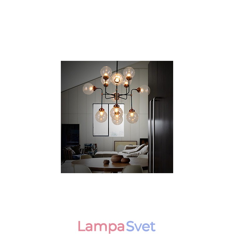Magic Beans Droplight Kreatívna lampa s individuálnym charakterom z tepaného železa Priemyselný vietor