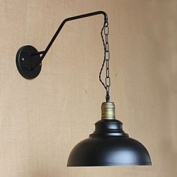 Jednoduchá a kreatívna osobnosť Nástenná lampa Industry Chain American Retro Iron Aisle Bedroom Nočná nástenná lampa