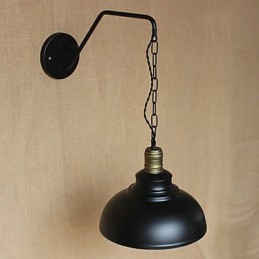 Jednoduchá a kreatívna osobnosť Nástenná lampa Industry Chain American Retro Iron Aisle Bedroom Nočná nástenná lampa