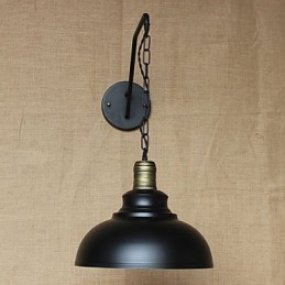 Jednoduchá a kreatívna osobnosť Nástenná lampa Industry Chain American Retro Iron Aisle Bedroom Nočná nástenná lampa