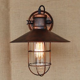 Loft industriálny sklad Kreatívna obývačka Balkón Vietor Železný nostalgický Retro Pastierske schodisko Nástenná lampa