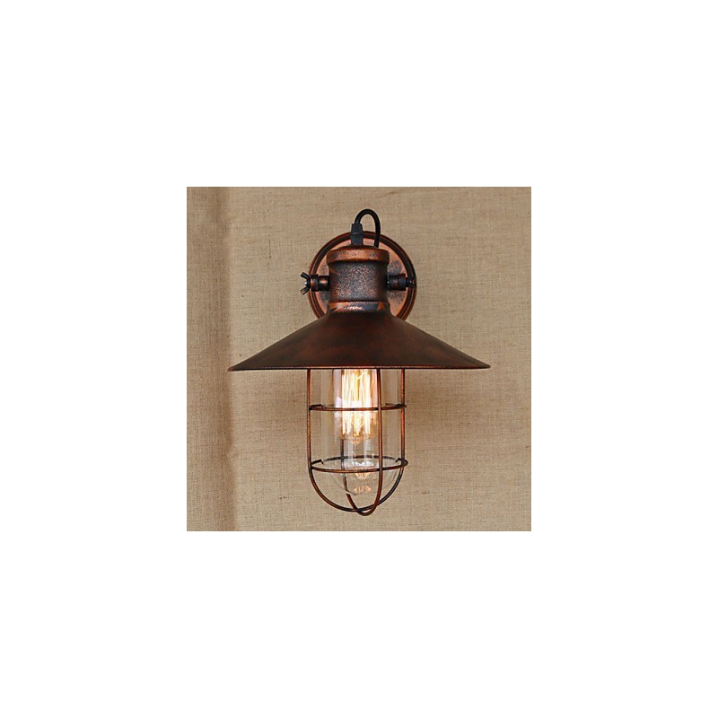 Loft industriálny sklad Kreatívna obývačka Balkón Vietor Železný nostalgický Retro Pastierske schodisko Nástenná lampa