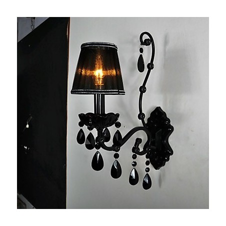 Nástenné svietniky Crystal Traditional Classic Metal Black Nástenné svietniky Crystal Traditional Classic Metal Black