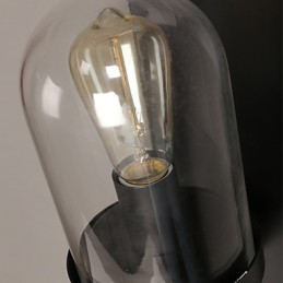 Kreatívna vidiecka nástenná lampa z tepaného železa