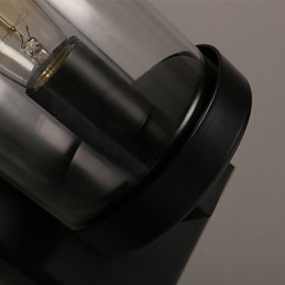 Kreatívna vidiecka nástenná lampa z tepaného železa
